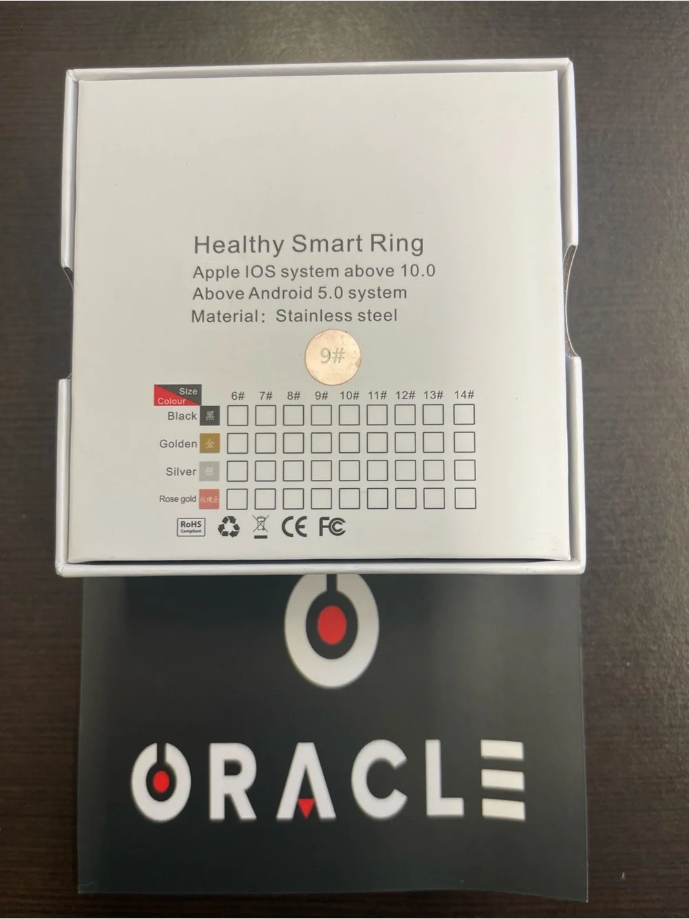 Oracle Smart Ring - Rose Gold Glitter